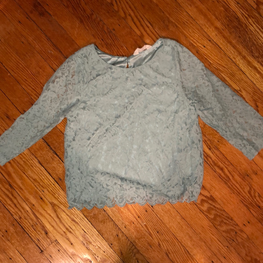 Mint Lace Top
